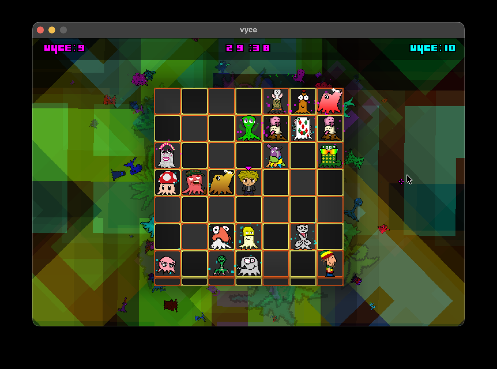 Multiplayer match with split timers and VYCE on the board